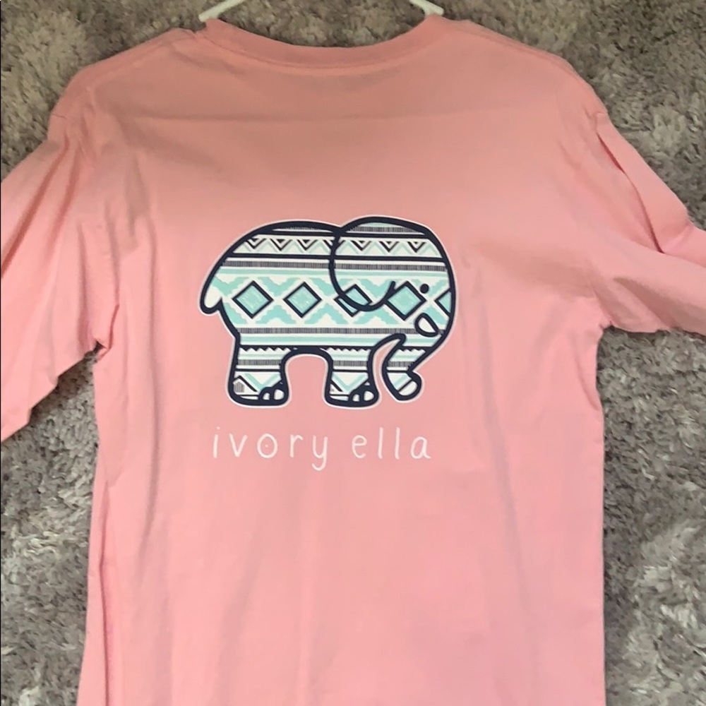 Ivory Ella long sleeve pink shirt
